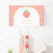 Sweet as Peach Birthday Banner (Insitu)