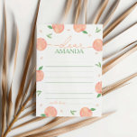 Sweet as Peach Birthday Time Kapselkarte Dankeskarte<br><div class="desc">Capture wertvolle Erinnerungen mit unseren Geburtstagskarten "Sweet as a Peach". Mit ihren hübschen Pfirsichdesigns und bezaubernden Grafiken eignen sich diese Karten hervorragend, um besondere Botschaften und Erinnerungen aus Ihrer Feier zu erfassen. Ideal, um einen nostalgischen Sake zu kreieren, fügen sie Ihrer Veranstaltung eine einzigartige und persönliche Touch hinzu. Wählen Sie...</div>