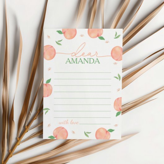 Sweet as Peach Birthday Time Kapselkarte Dankeskarte