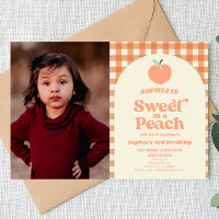 Sweet as Peach Fruit Picture Birthday Party