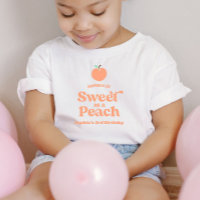 Sweet as Peach Fruit Pink Orange Geburtstagsparty