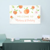 Sweet as Peach Geburtstag Banner (Messeveranstaltung)