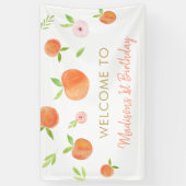 Sweet as Peach Geburtstag Banner (Vertikal)