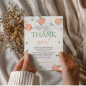 Sweet as Peach Geburtstag Dankeskarte