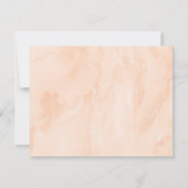 Sweet as Peach Geburtstag Dankeskarte (Rückseite)