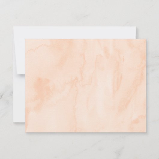 Sweet as Peach Geburtstag Dankeskarte (Rückseite)