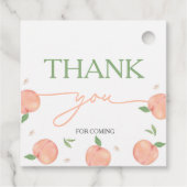 Sweet as Peach Geburtstag Geschenkanhänger (Rückseite)