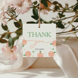 Sweet as Peach Geburtstag Geschenkanhänger