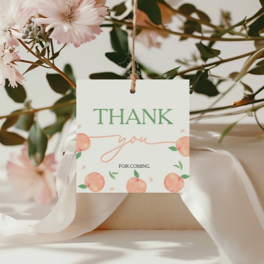 Sweet as Peach Geburtstag Geschenkanhänger