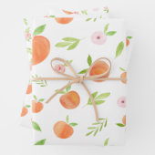 Sweet as Peach Geburtstag Geschenkpapier Set (Beispiel)