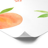 Sweet as Peach Geburtstag Poster (Ecke)