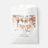 Sweet as peach Geburtstag vielen Dank Geschenktütchen (Vorderseite)