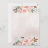 Sweet as Peach Girl Birthday Einladung (Rückseite)