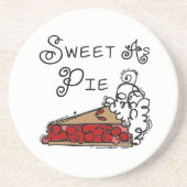 Sweet as Pie Sandstein Untersetzer (Vorne)