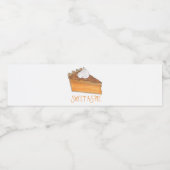 Sweet As Pie Sweet Potato Pie Holiday Dessert Wasserflaschenetikett (Einzelnes Label)