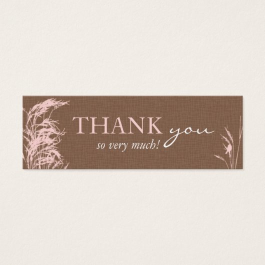 Sweet Autumn Bride Skinny Gift Tag (Vorderseite)