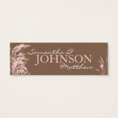 Sweet Autumn Bride Skinny Gift Tag (Rückseite)