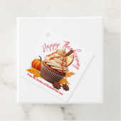 Sweet Autumn Cupcake ernten Happy Thanksgiving Geschenkanhänger (Beispiel)