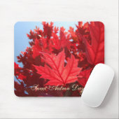 Sweet Autumn Days! mousepad Red Fall Tree Blätter (Mit Mouse)