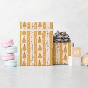 Sweet Autumn Pumpkin Muster Wrapping Paper Roll Geschenkpapier
