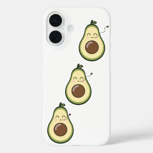 Sweet Avocado Kiss Case-Mate iPhone Hülle (Rückseite)