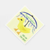 Sweet Babies Yellow Ducky Baby Dusche Regenschirm Serviette (Ecke)