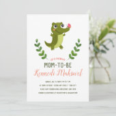 Sweet Baby Alligator Kinderdusche Einladung (Stehend Vorderseite)