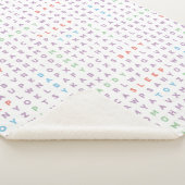 Sweet Baby Alphabet ABCs Rich Warm Colors Sherpadecke (3/4)