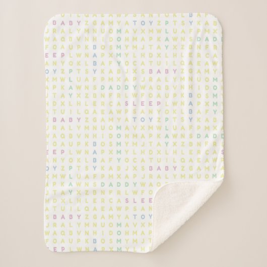 Sweet Baby Alphabet ABCs Traditional Colors Sherpadecke (Vorderseite)