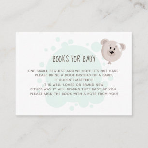 Sweet Baby and Bear Balloon Books for Baby Visitenkarte