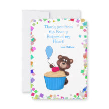Sweet Baby Bear Blue Cupcake Geburtstag
