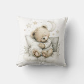 Sweet baby bear fast asleep on fluffy clouds kissen (Vorderseite)