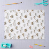 Sweet baby bears fast asleep on fluffy clouds seidenpapier (Basteln)