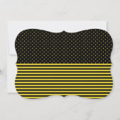 Sweet Baby Bee Boy Baby Shower Einladung (Rückseite)