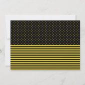 Sweet Baby Bee Boy Baby Shower Einladung (Rückseite)