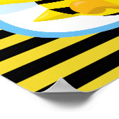 Sweet Baby Bee Boy Baby Shower Poster (Ecke)