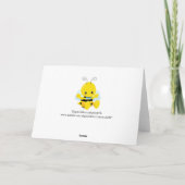 Sweet Baby Bee Boy Danke-Card Dankeskarte (Rückseite)
