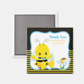 Sweet Baby Bee Boy Danke Magnet (Vorderseite/Rückseite)