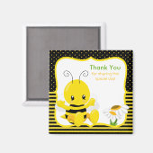 Sweet Baby Bee Danke Magnet (Vorderseite/Rückseite)