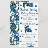 Sweet Baby Berry Soon Baby Shower Einladung (Vorne/Hinten)