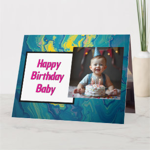 Sweet Baby Birthday Card - Sofortiger Download Karte