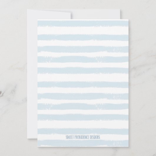 Sweet Baby Boy Baby Dusche Einladung (Rückseite)