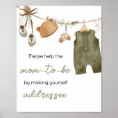 Sweet Baby Boy Boho Kleidung Umschlag Station Poster (Vorne)