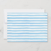 Sweet Baby Boy Bunny Baby Dusche Einladung (Rückseite)