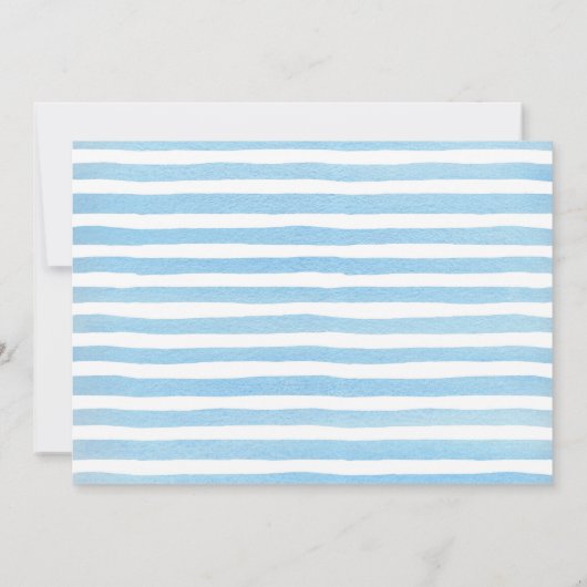 Sweet Baby Boy Bunny Baby Dusche Einladung (Rückseite)