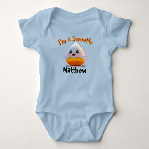 Sweet Baby Boy Candy Corn mit dem Namen der Kinder Strampler