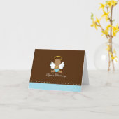 Sweet Baby Boy Christening Karte (Gelbe Blume)