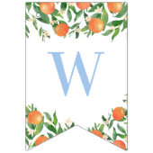 Sweet Baby Boy Citrus Powder Blue Baby Dusche Wimpelkette (Dritte Fahne)