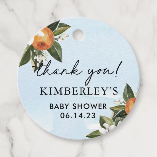 Sweet Baby Boy Clementine Boy BABY Duschkabine Par Geschenkanhänger (Vorderseite)