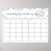 Sweet Baby Boy Gender Raten Sie das Datum Poster (Vorne)